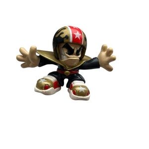 Vintage Rare TECH DECK DUDES BLACK GOLD HELMET MAGNETIC feets